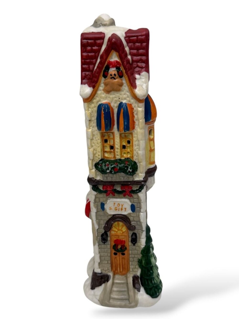 James Alex Christmas Village Figurine Toy Shop Vintage Holiday Decor